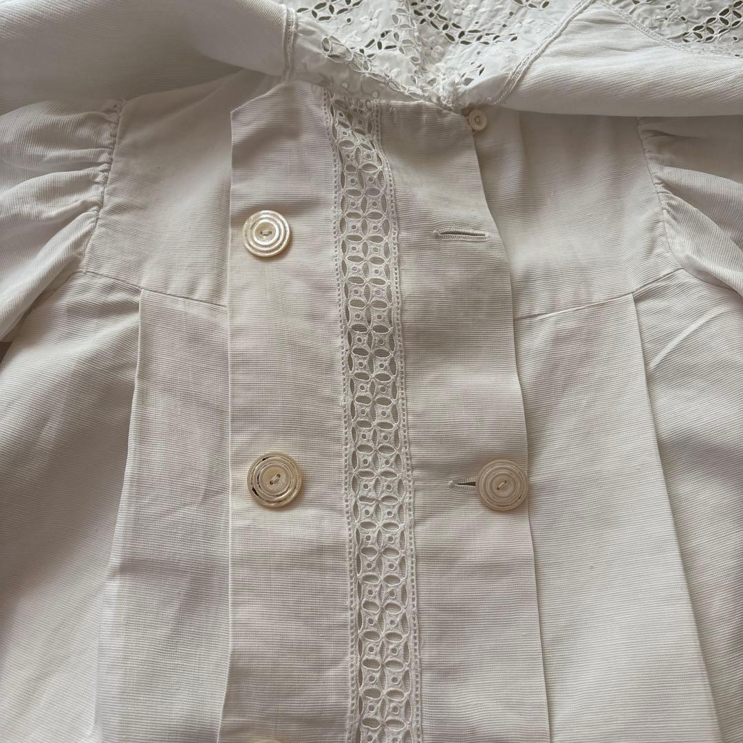 フランス　アンティーク　ベビードレス　ベビーケープ　ベビーコート　ドールドレス