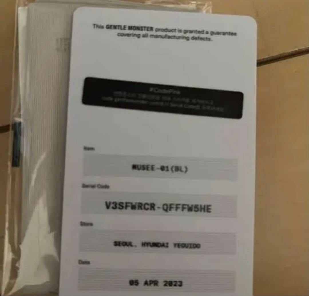 小物 GENTLE MONSTER MUSEE 01(BL)