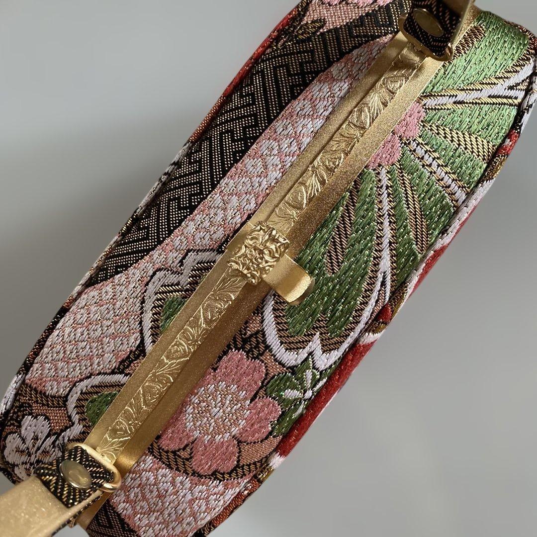 成人式　振袖　日本製　西陣帯地使用　和装バッグぞうりセット　リバーシブル　L