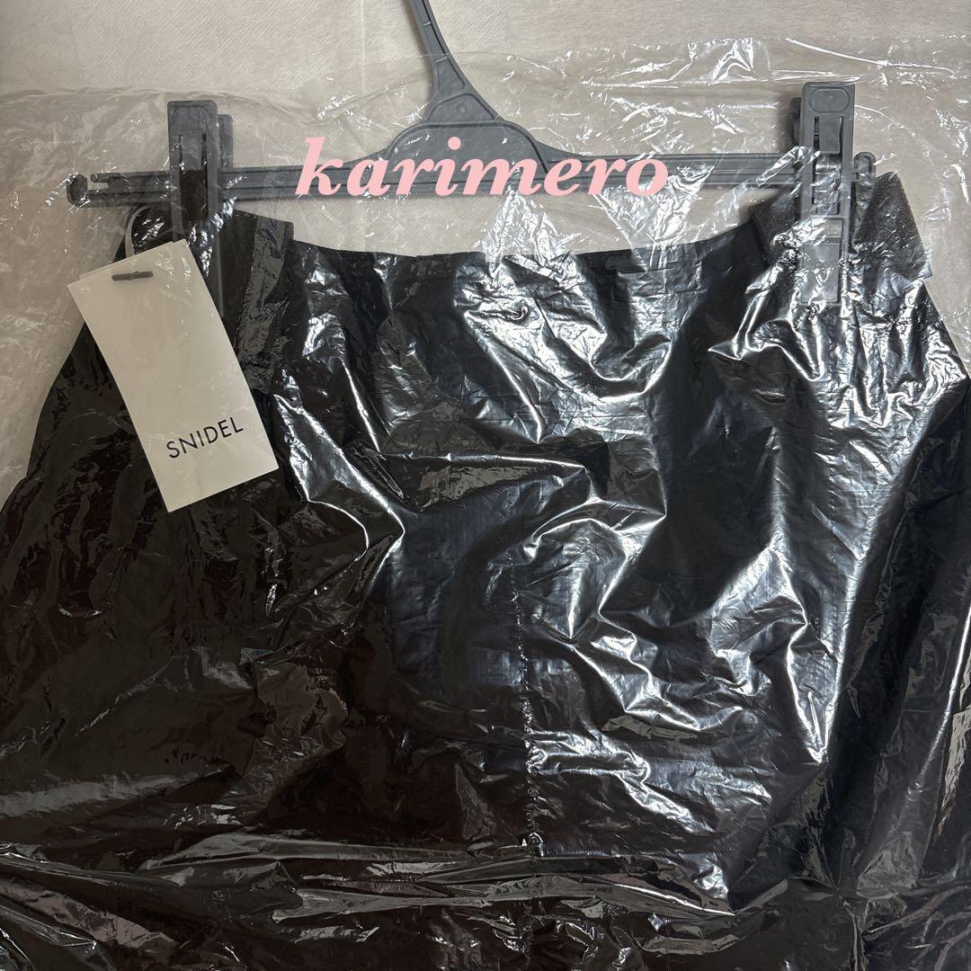 新作新品♥️ SNIDEL レイヤードフリルミニスカショーパン✨BLK Ｓサイズ