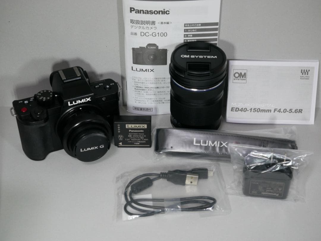 ★★美品・完動品★パナソニックLUMIX DC-G100とレンズ２本付★★