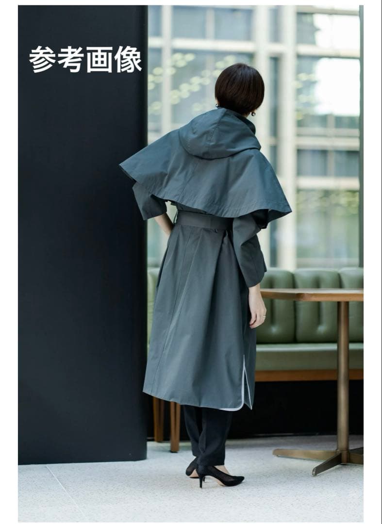 美品リグリームregleamフーディーケープコートHOODY CAPE COAT