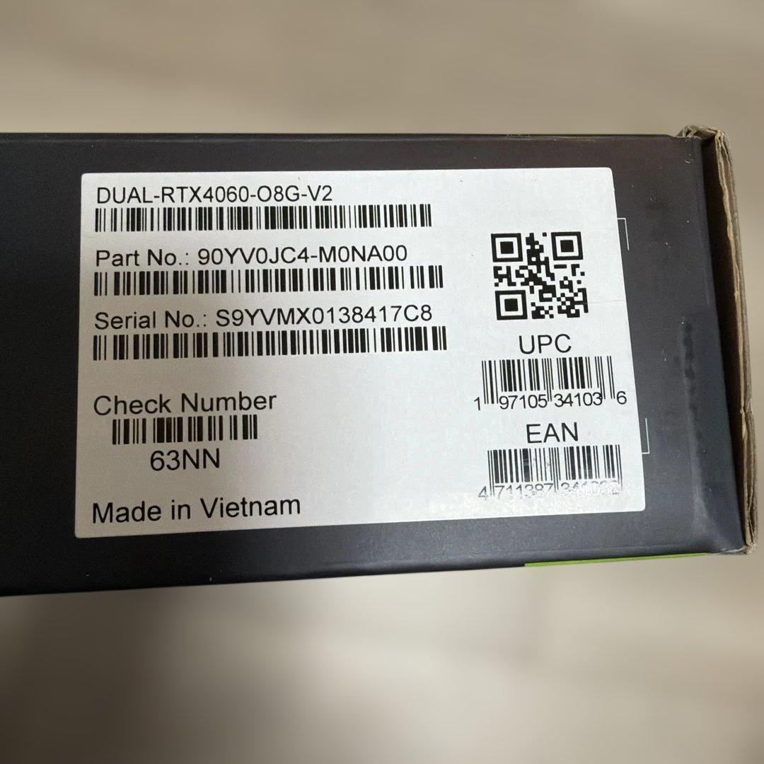 グラフィックボード・グラボ・ビデオカード ASUS GeForce RTX 4060 OC Edition 8GB