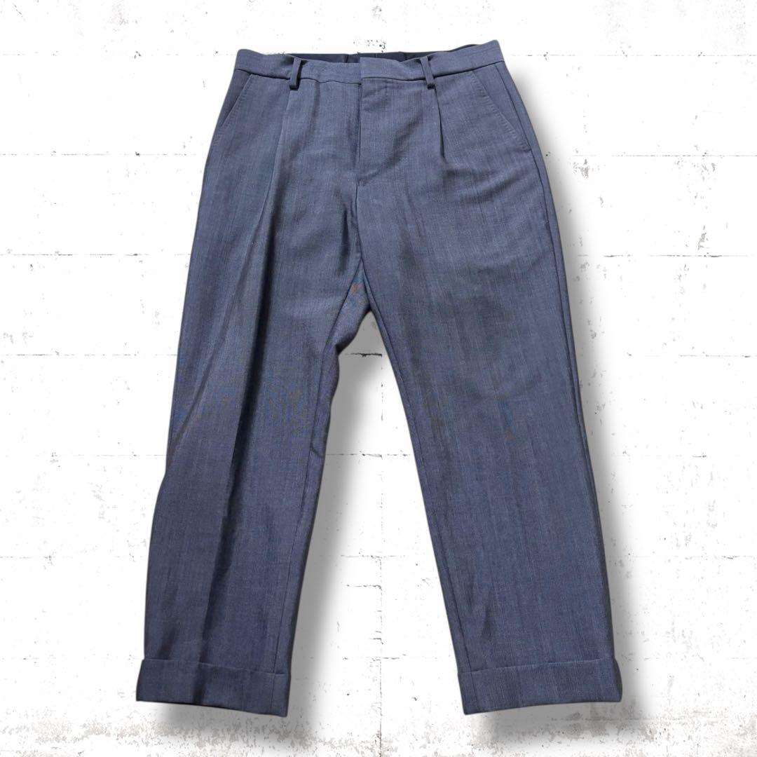パンツ WACKOMARIA DORMEUIL PLEATED TROUSERS