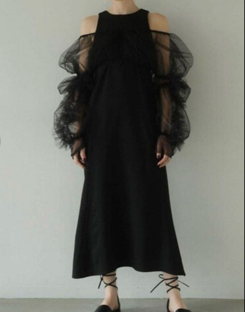 スーツ・フォーマル・ドレス Knuth Marf /tulle bolero one piece Black