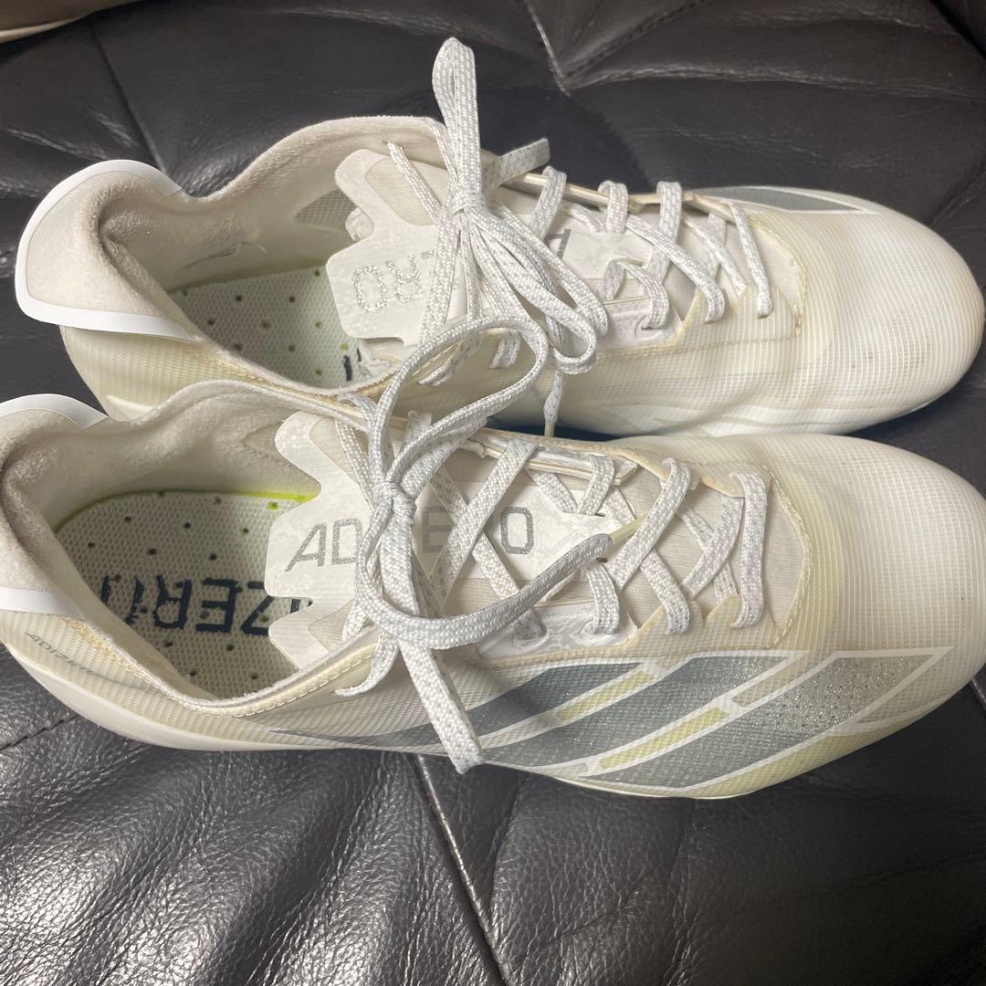 ADIDAS アディゼロ エレクトリック ホワイト／シルバーIE6286