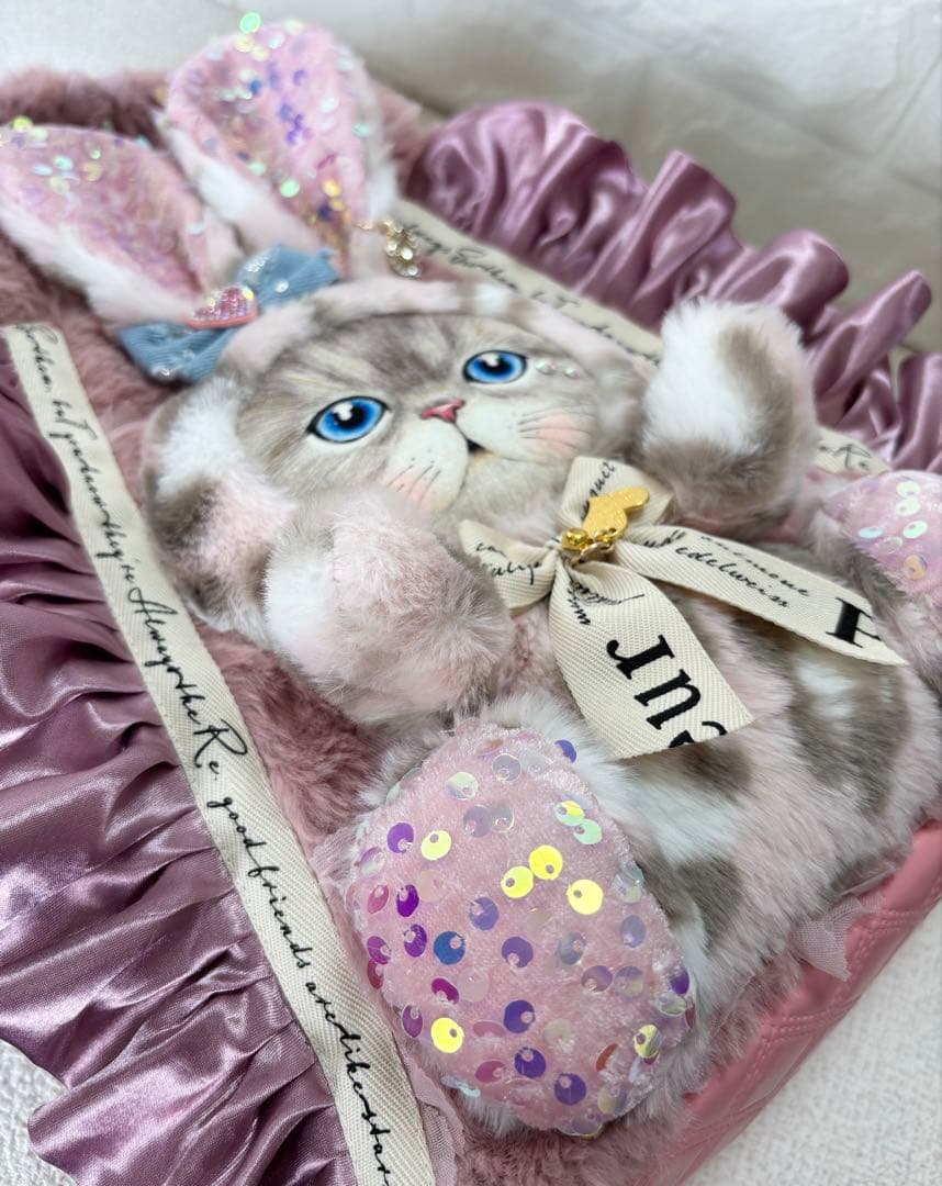 あ*こ様 コヤンイサムチョン　サイドファスナーバッグ　ピンク　ルミちゃん（大）デ