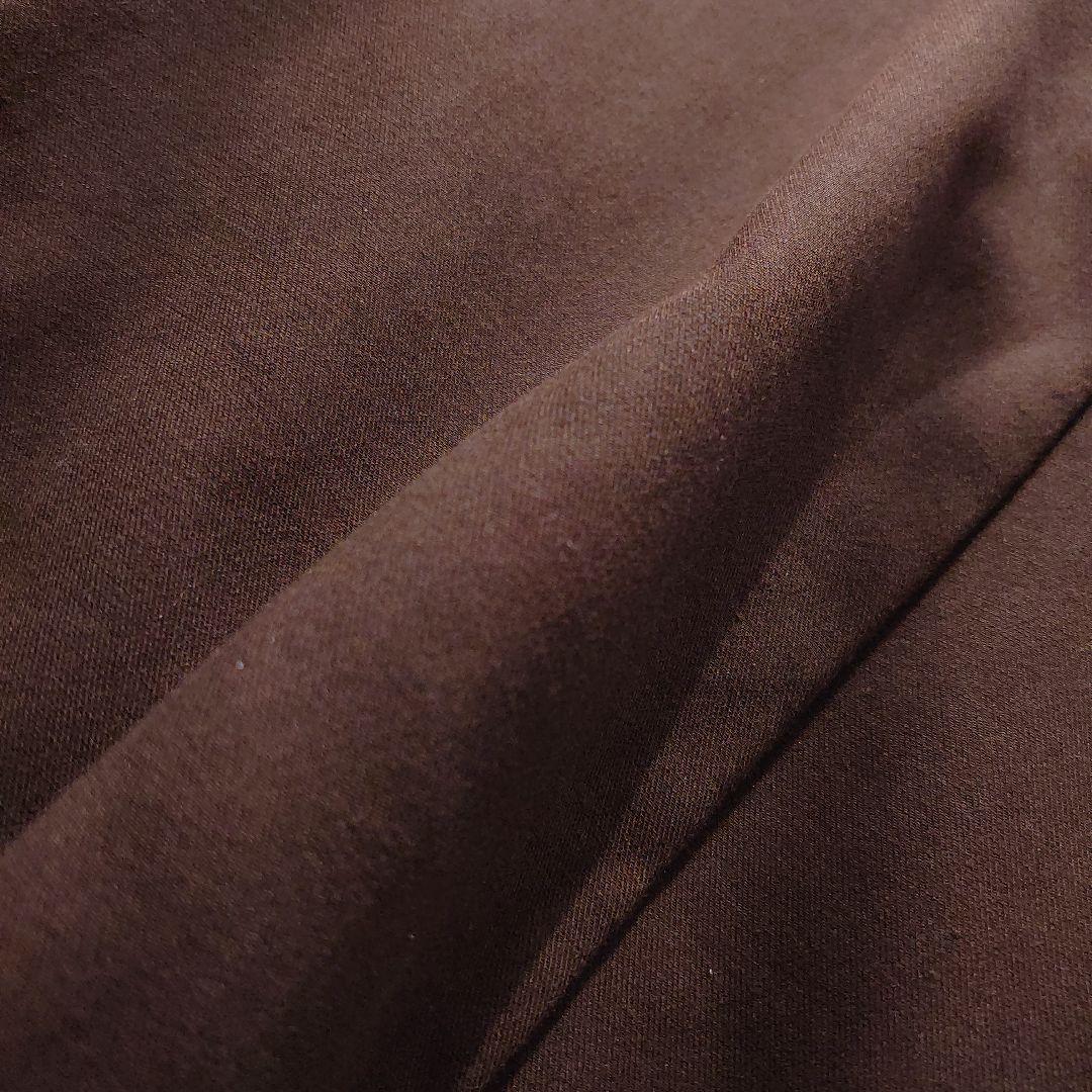 フォクシー シャツワンピース 七分袖 フレア タック ブラウン 40 M相当