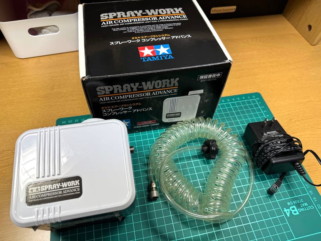 【動作確認済み】TAMIYA スプレーワーク エアコンプレッサー アドバンス
