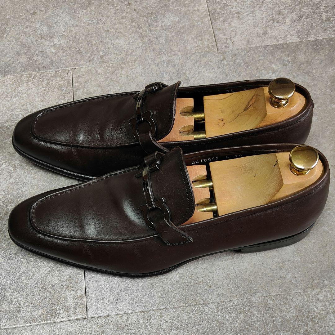 【Salvatore Ferragamo】ガンチーニ ビットローファー ブラウン
