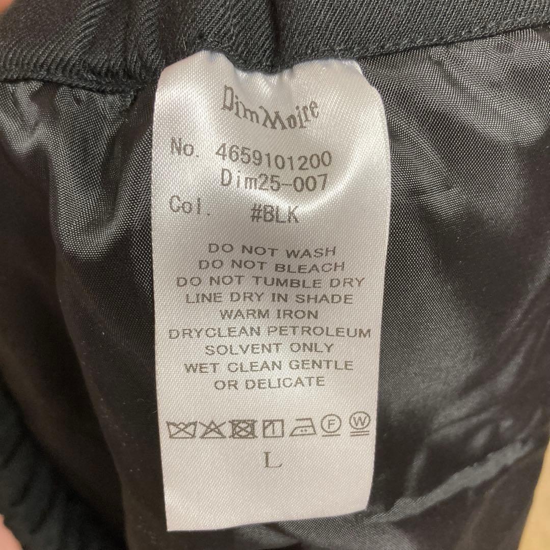 正規品　DimMoire ディムモアール サイドフリルミニスカート 黒　L