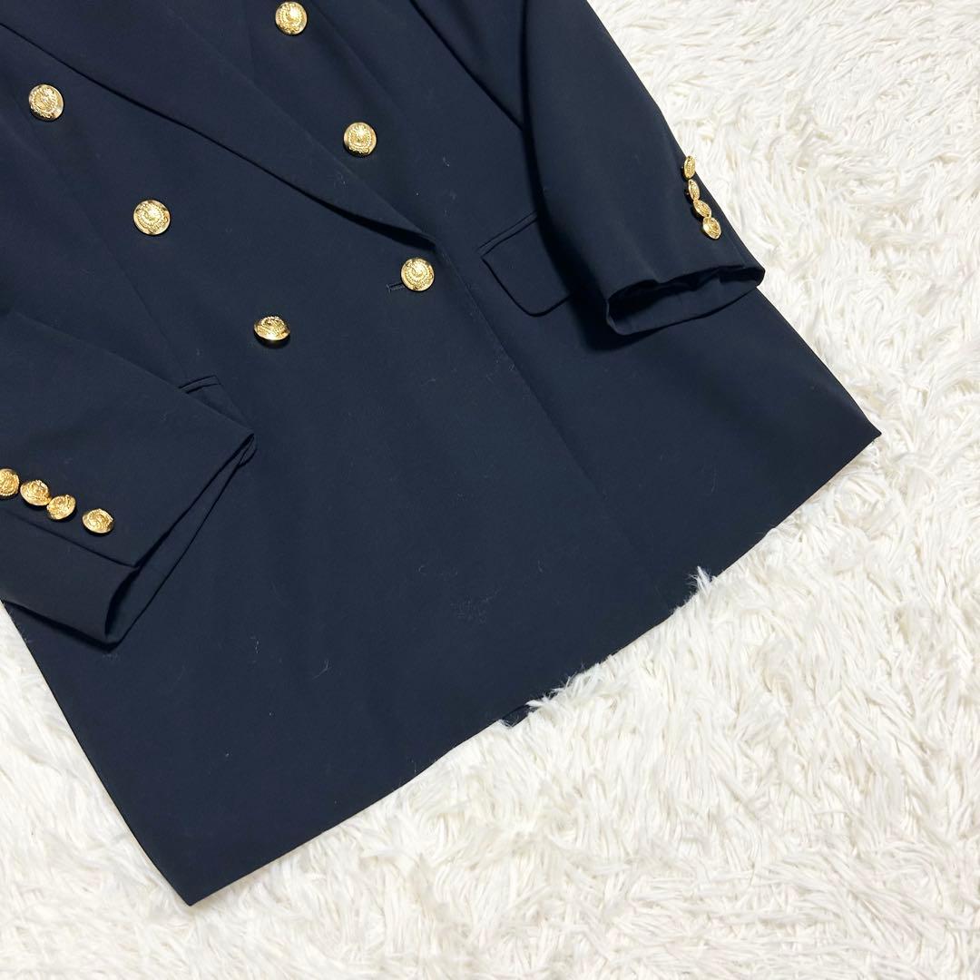 BURBERRYS バーバリー 紺ブレ ダブル テーラード ジャケット ウール