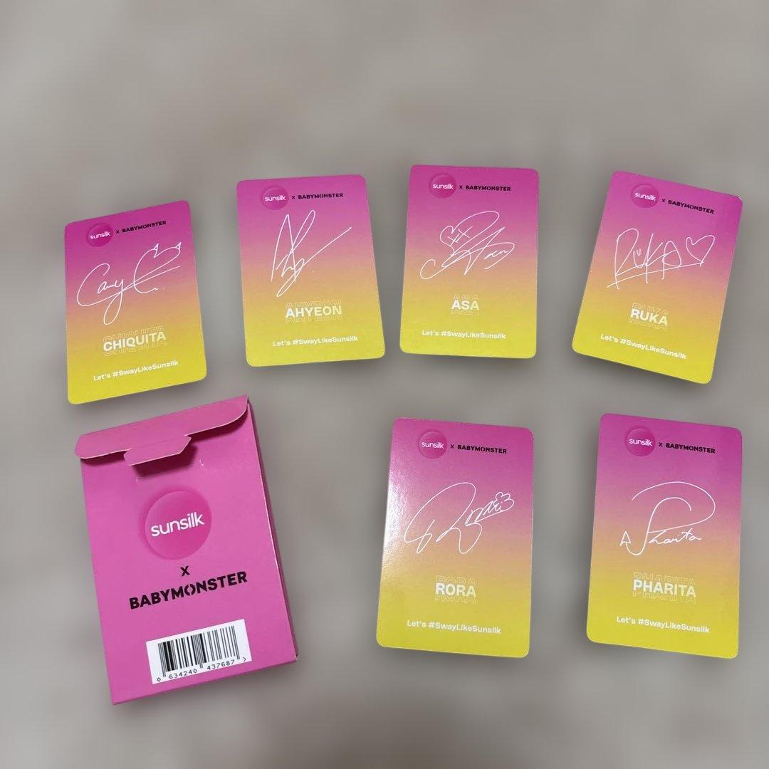 Babymonster × Sunsilk ベイビーモンスター トレカ6枚セット