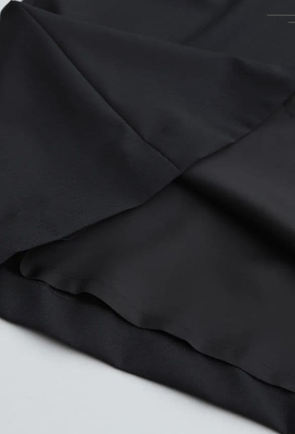 アトリエナルセ　ブラックフォーマルAラインワンピースドレス