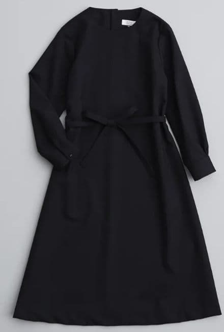 アトリエナルセ　ブラックフォーマルAラインワンピースドレス