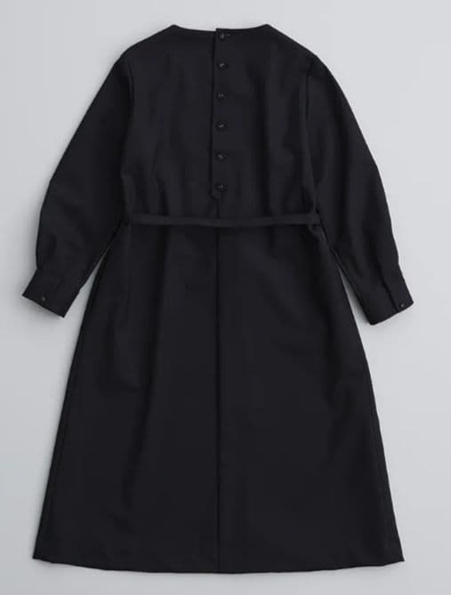 アトリエナルセ　ブラックフォーマルAラインワンピースドレス