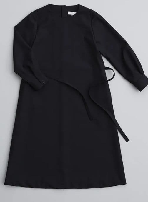 アトリエナルセ　ブラックフォーマルAラインワンピースドレス