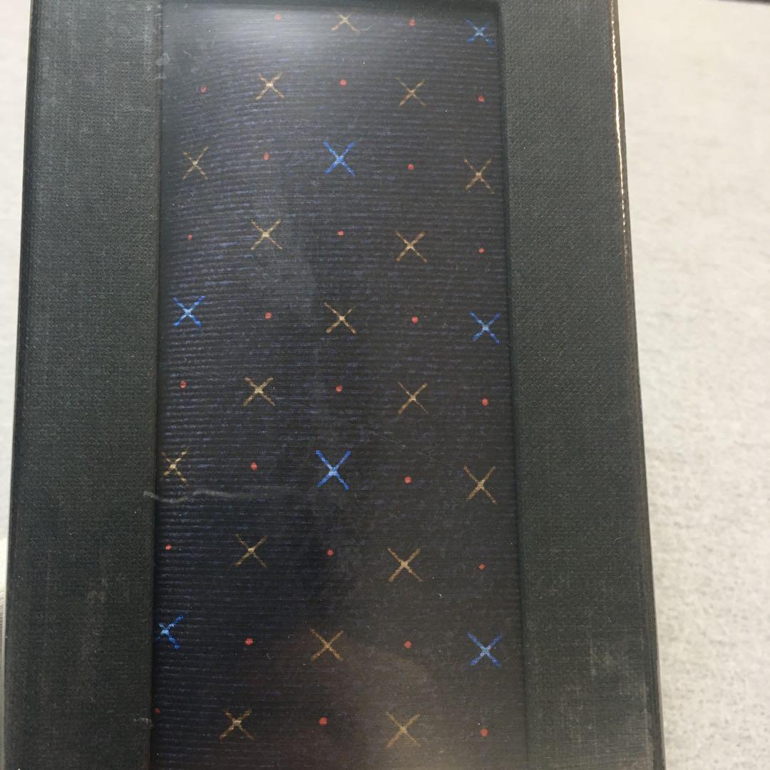 未使用　未開封　ブルガリ　ネクタイ　紺色　セッテピエゲ