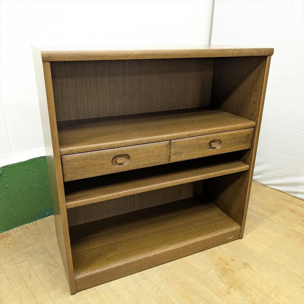 浜本工芸　ナラ材　オープンラック　本棚　本箱　書棚　ブックシェルフ　キャビネット