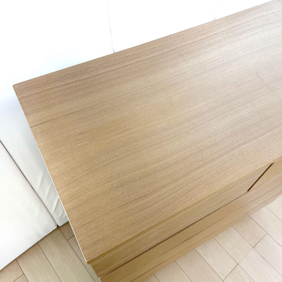 【ヤコ様】無印 MUJI チェスト４段 オーク材 極美品　良品計画　脚付き　突板