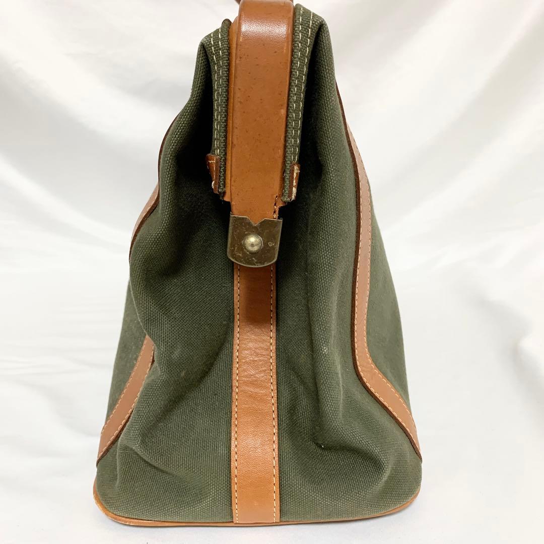 希少美品✨ BURBERRY バーバリー キャンバス ドクターバッグ カーキ
