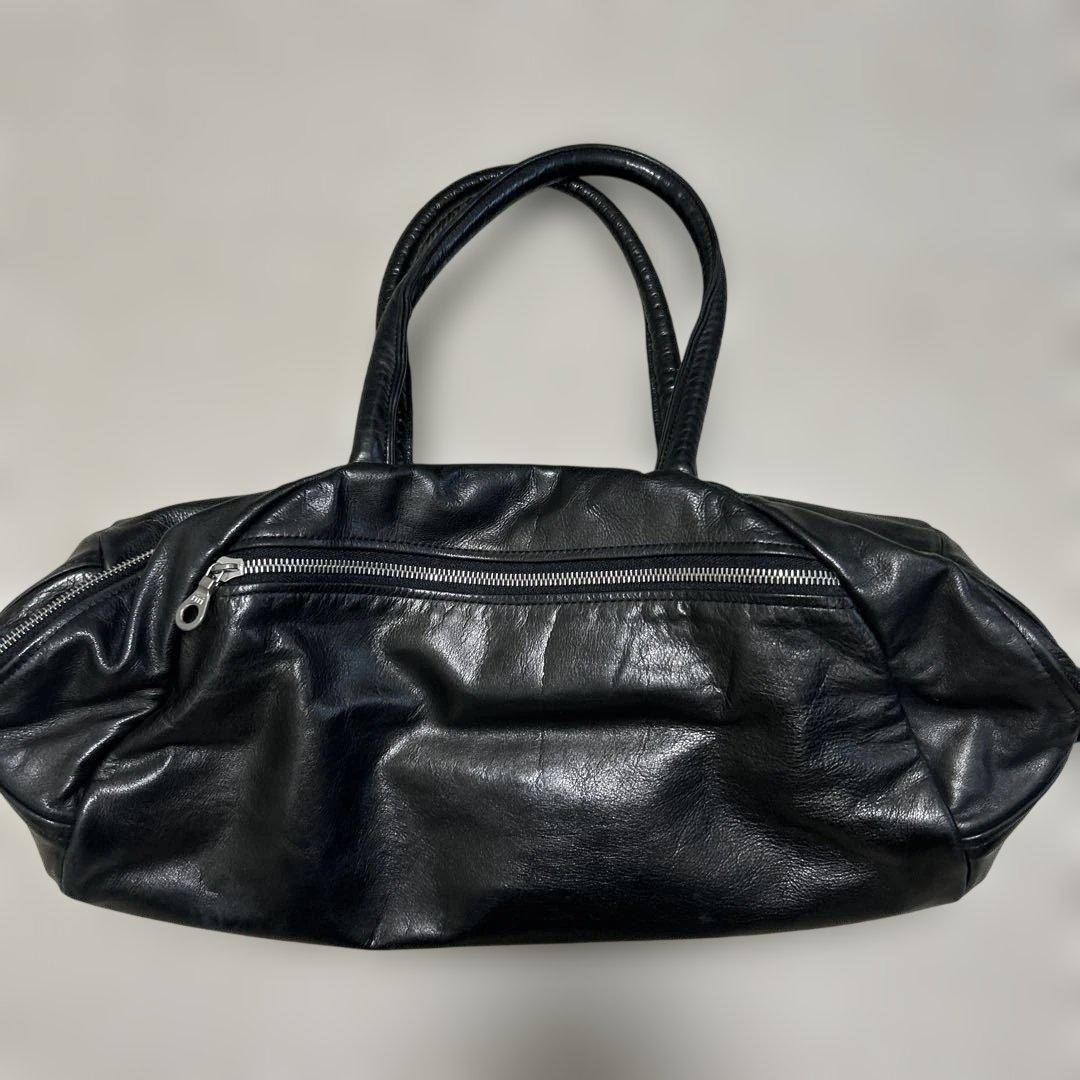 お*つ様 【JasMB】レザーボストンバッグ　黒