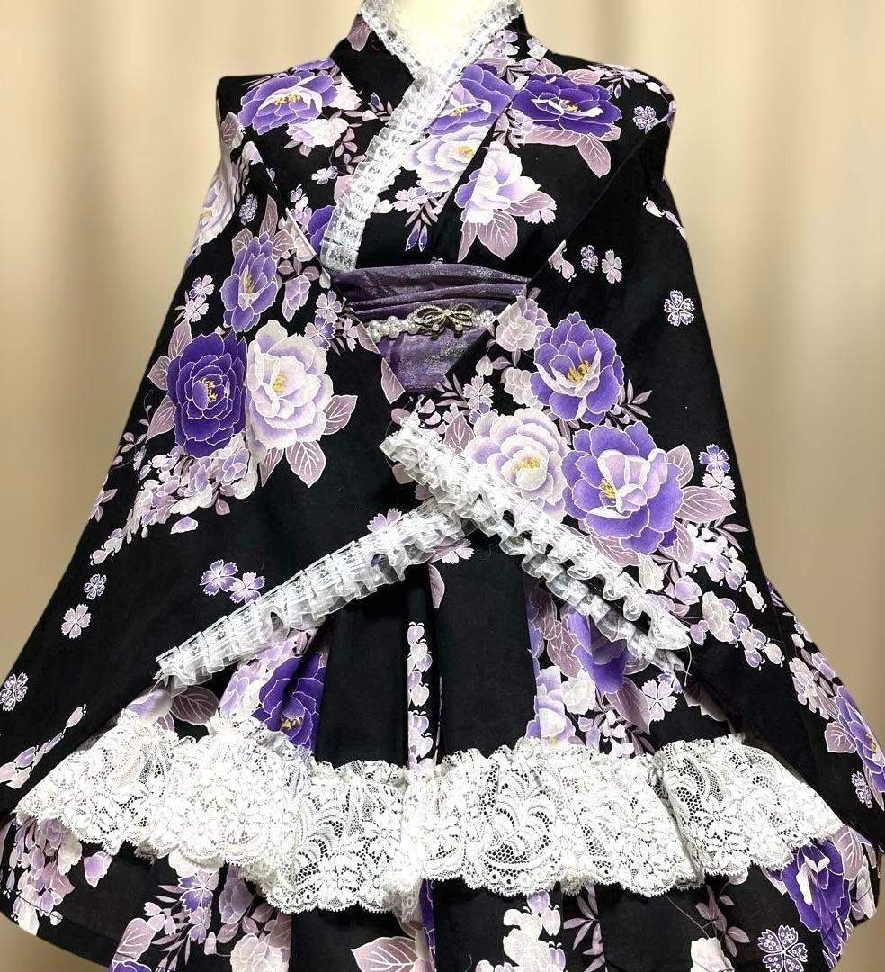 AD⑤浴衣　地雷系　量産型　ドレス　姫ギャル