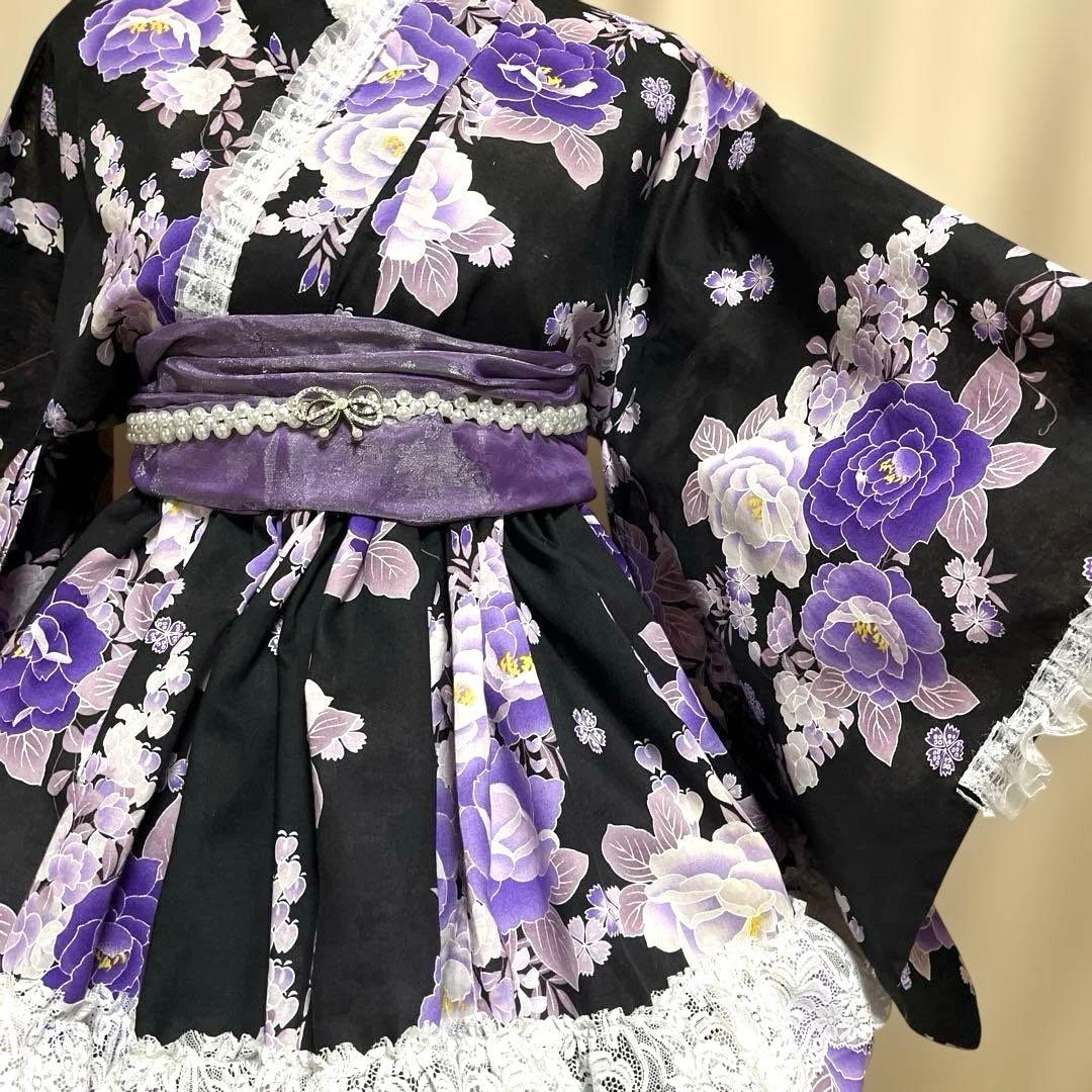 AD⑤浴衣　地雷系　量産型　ドレス　姫ギャル