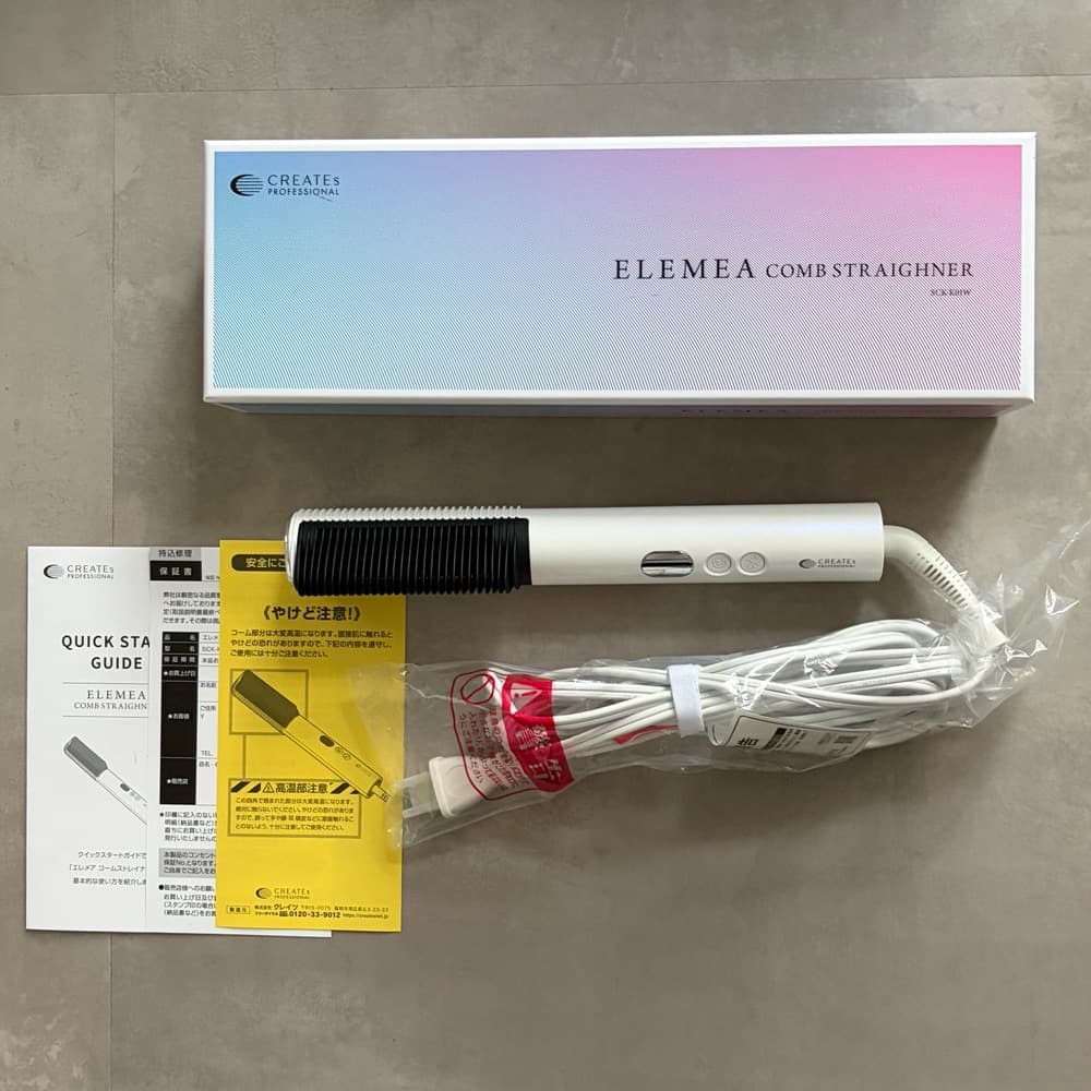 クレイツ エレメア　コームストレイナー ストレートアイロンブラシ