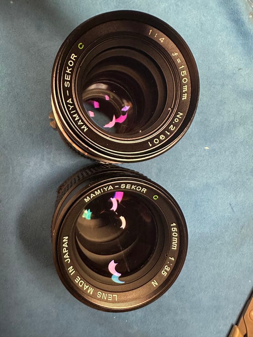 レンズ2本、Mamiya Sekor C 150mm
