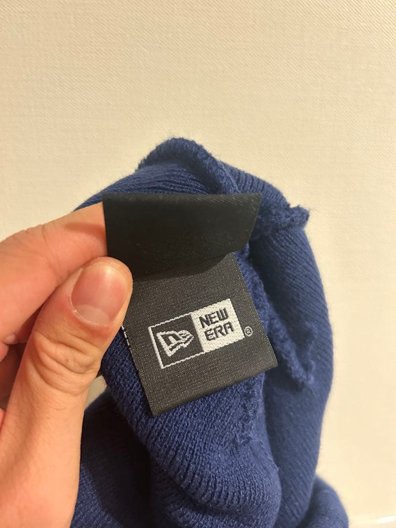 Supremeビーニー ボックスロゴニット帽　ネイビー正規品　新品　袋付き