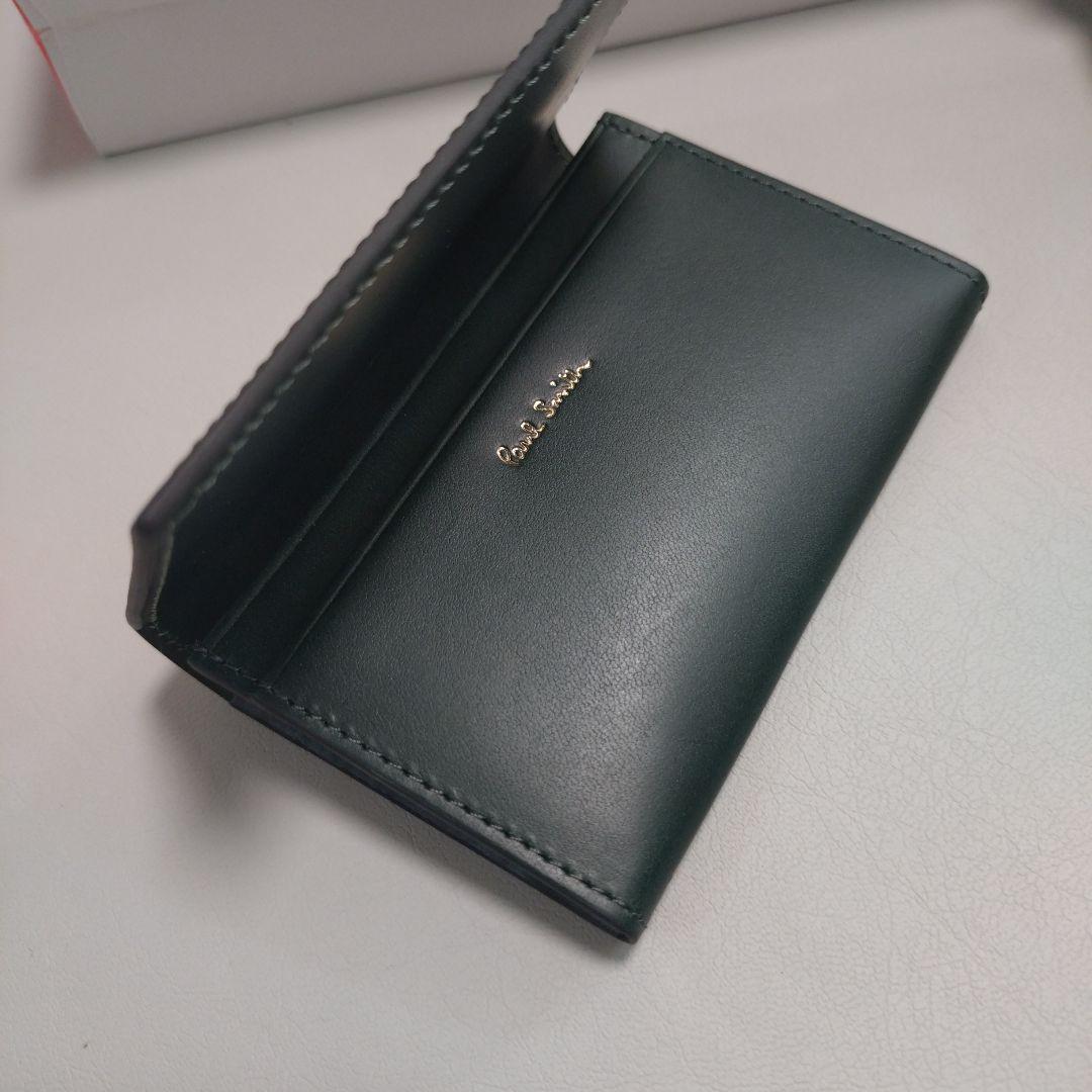 ポールスミス　名刺入れ（コードバン素材）