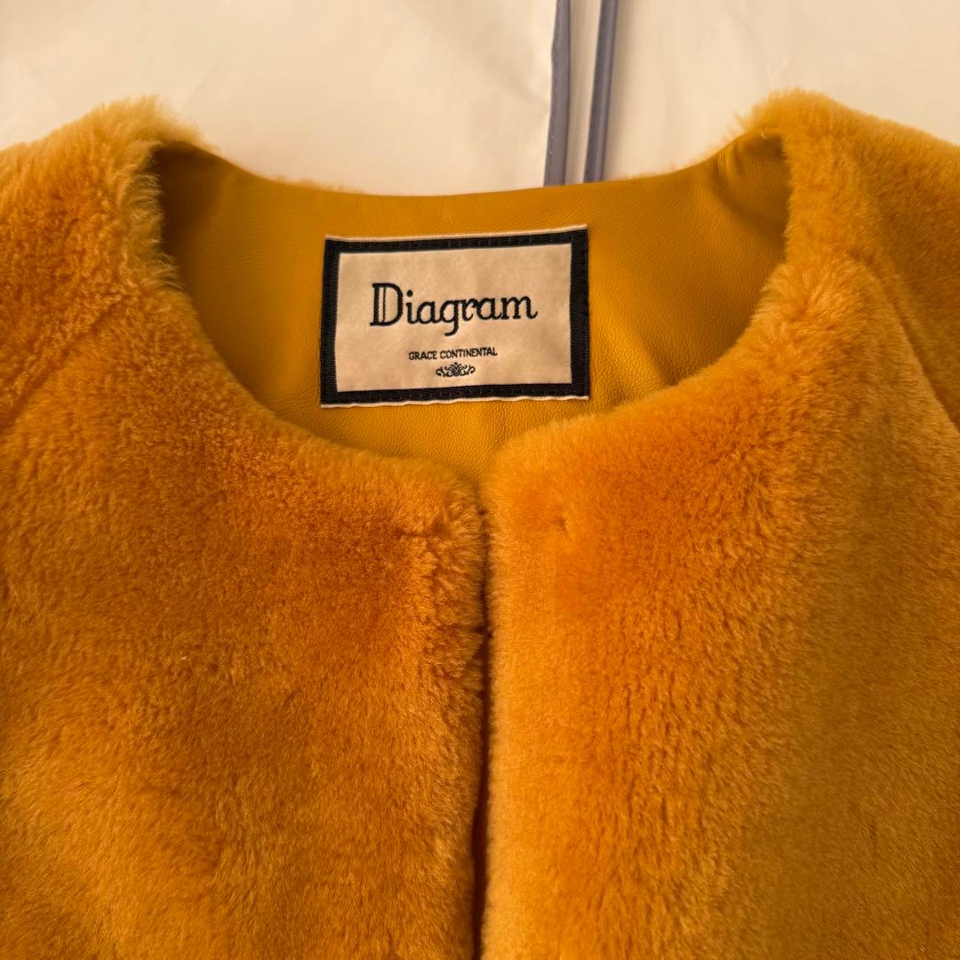 ダイアグラム グレースコンチネンタル 20周年限定カラー ムートンコート
