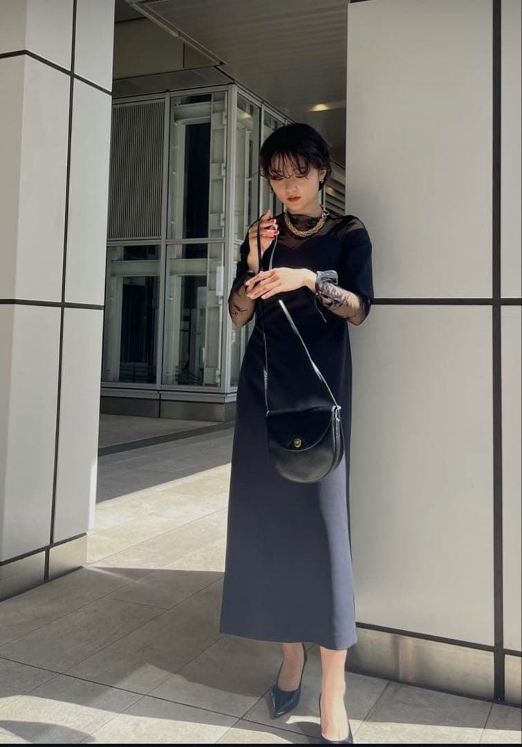 スーツ・フォーマル・ドレス Ameri vintage LACE TOP SET DRESS