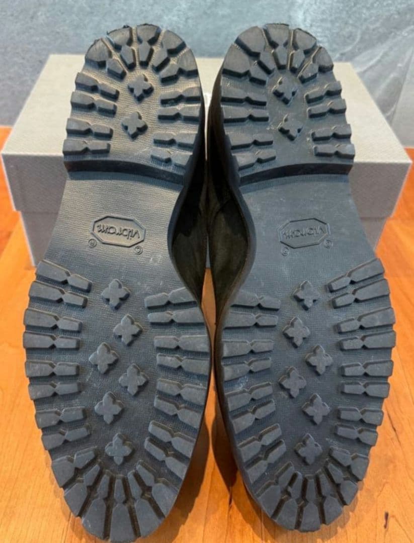 極美品　WH ダブルエイチ ダブルモンクシューズ　黒