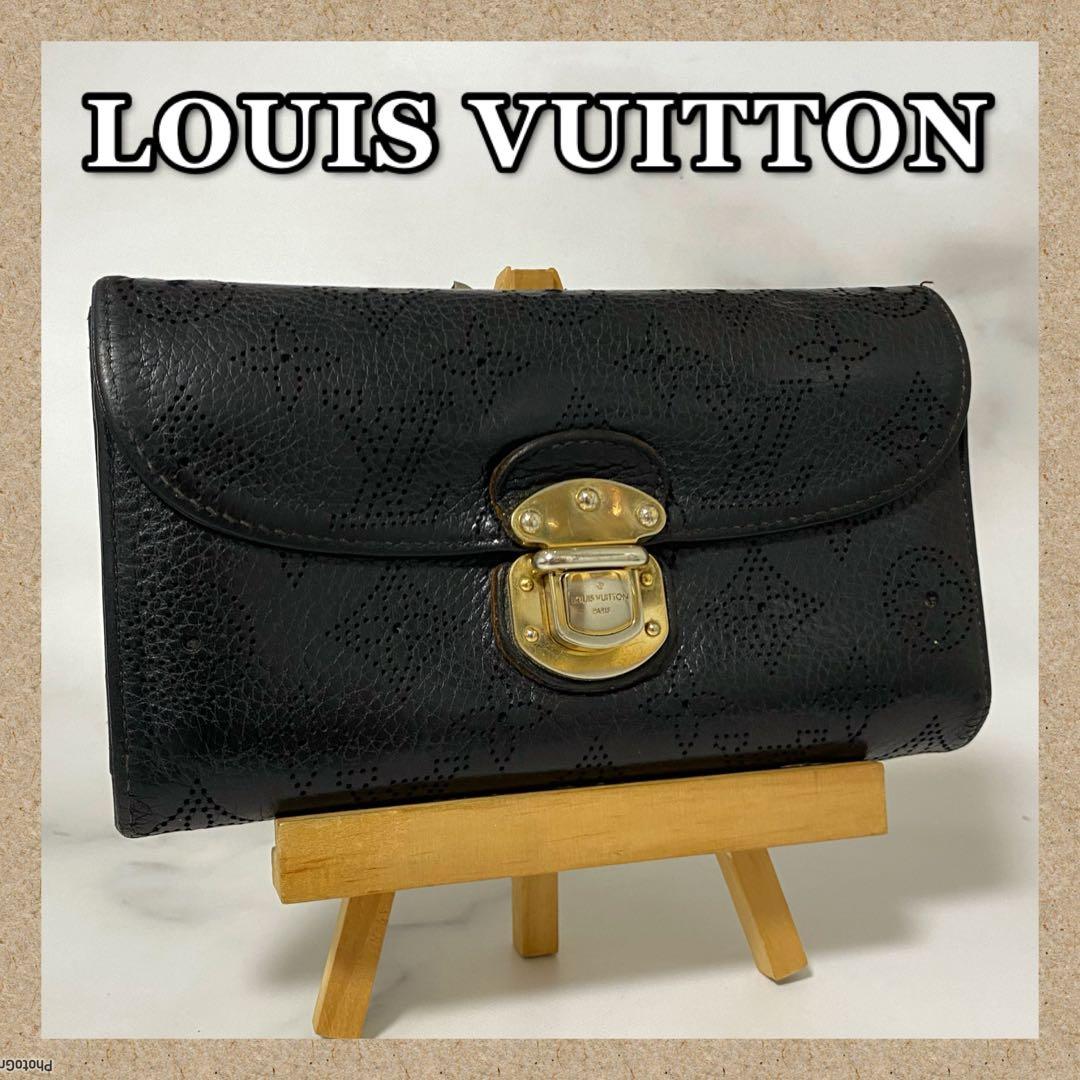 堅志郎❣️ルイヴィトン＊長財布＊マヒナ＊ブラック✨