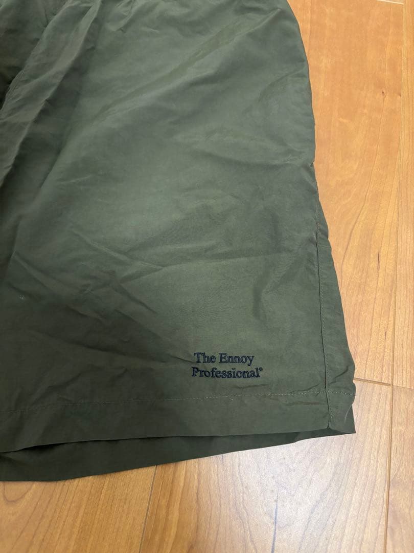 パンツ ENNOY Nylon Shorts Olive M