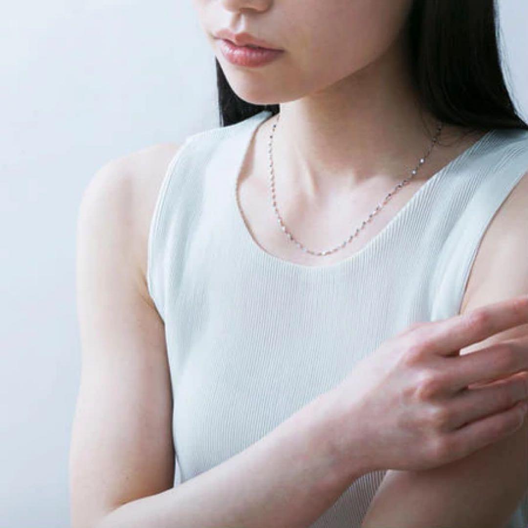 アクセサリー les bon bon sunlight necklace white gold