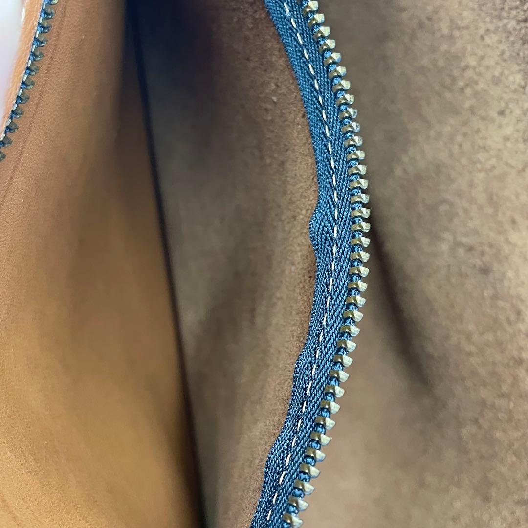 美品　A4可　オールドコーチ　ビジネスバッグ　2way ターンロック　レザー　茶