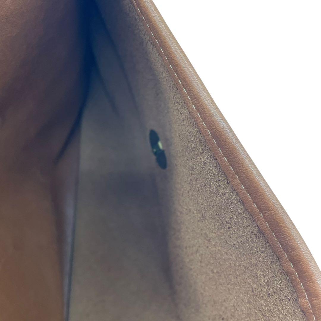 美品　A4可　オールドコーチ　ビジネスバッグ　2way ターンロック　レザー　茶