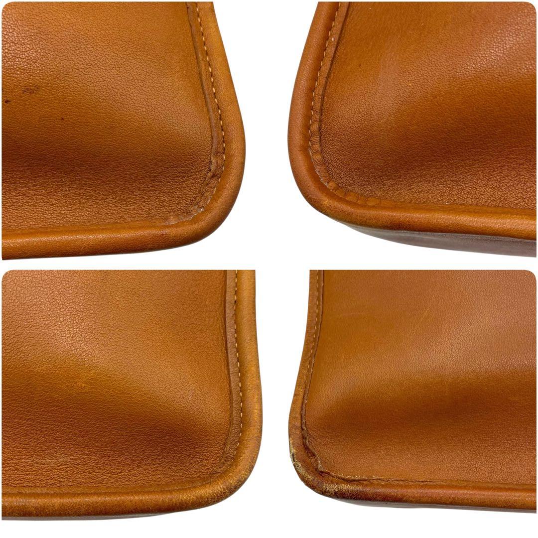 美品　A4可　オールドコーチ　ビジネスバッグ　2way ターンロック　レザー　茶