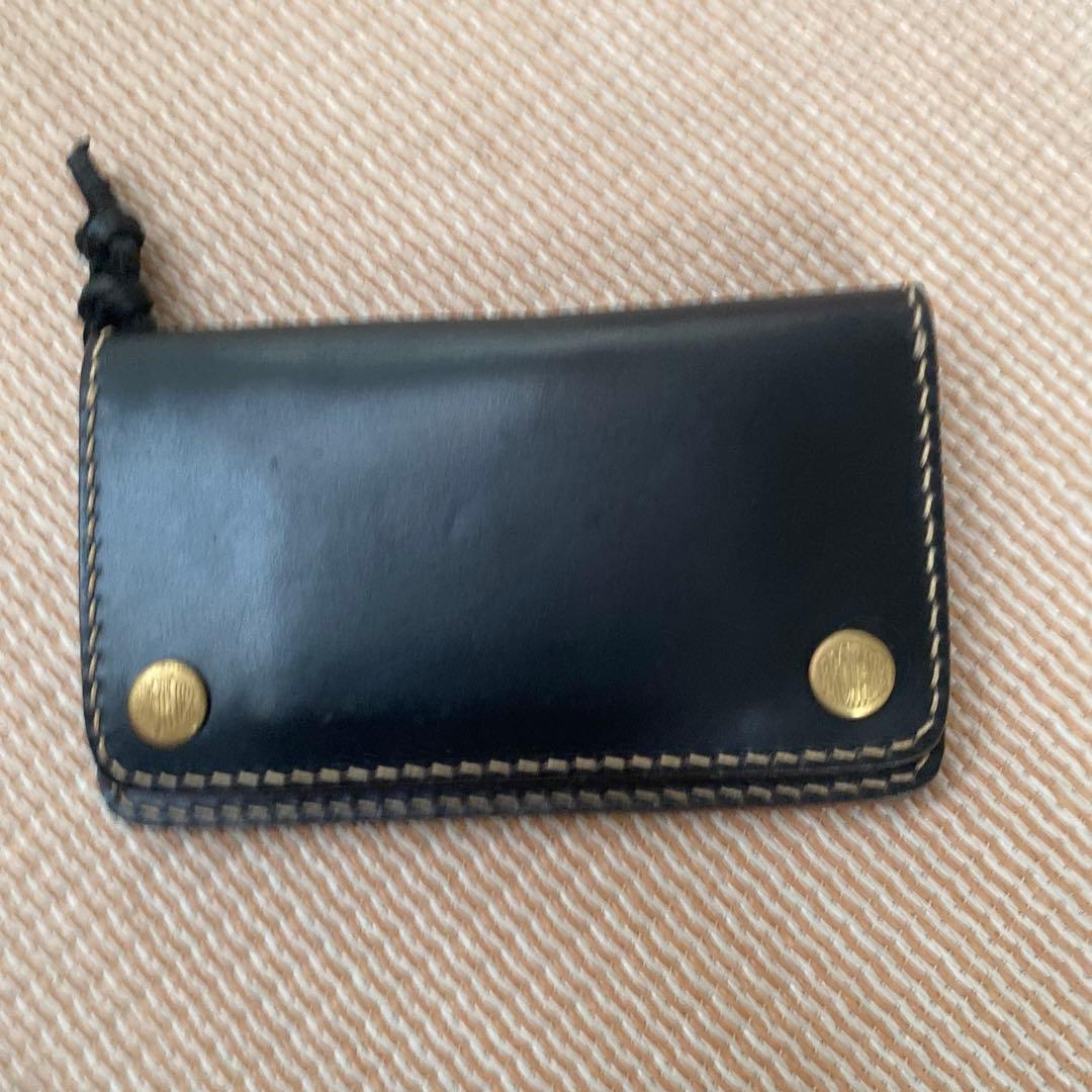 レザーワークスブラザー　ミドルトラッカーウォレット2層