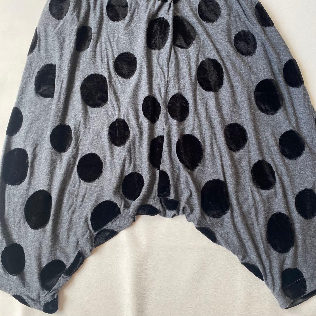【美品】芽風　サルエルパンツ　センソユニコ　フロッキー　水玉 (ドット、ドッド)