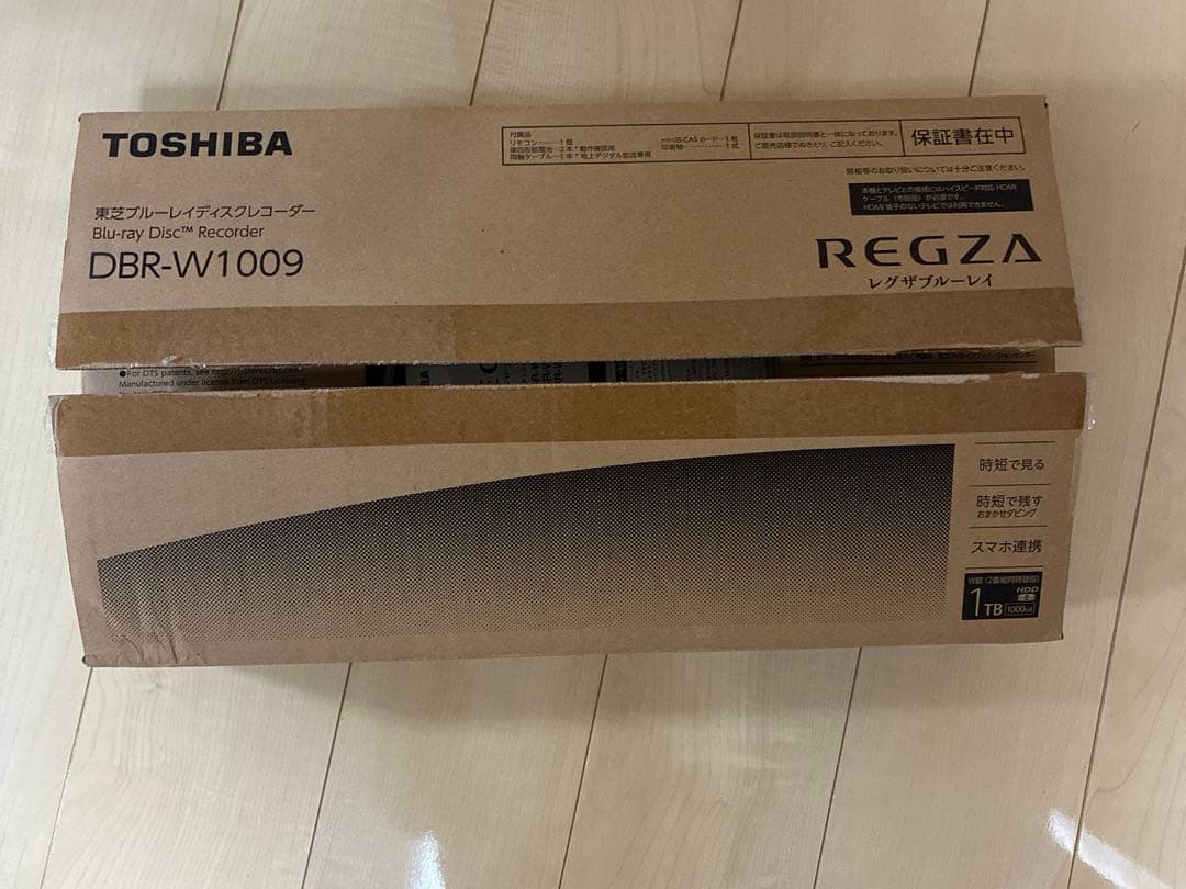 レコーダー TOSHIBA REGZA DBR-W1009 1TB