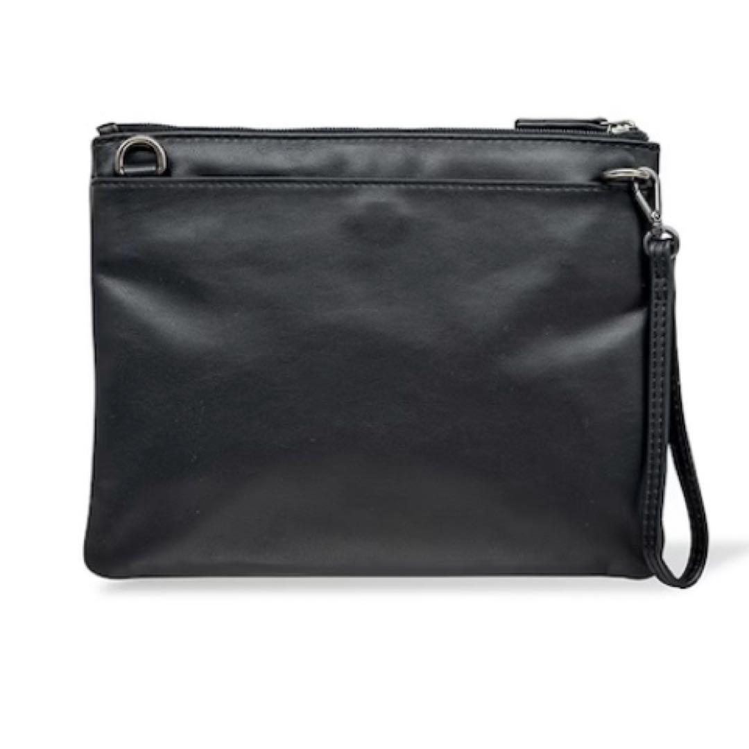 MILAN BLACK軽量レザーサコッシュ MORAL CODE