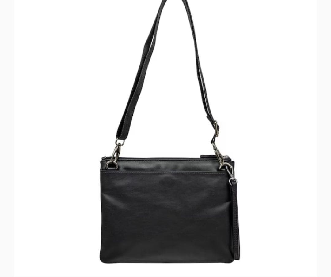 MILAN BLACK軽量レザーサコッシュ MORAL CODE