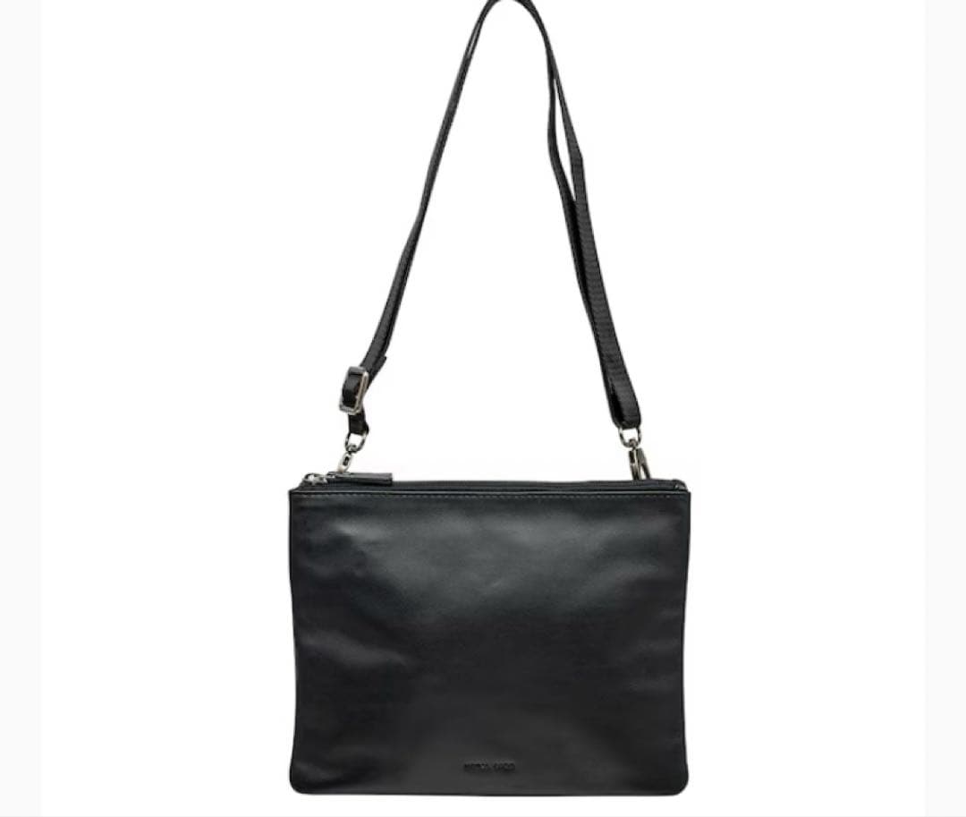 MILAN BLACK軽量レザーサコッシュ MORAL CODE