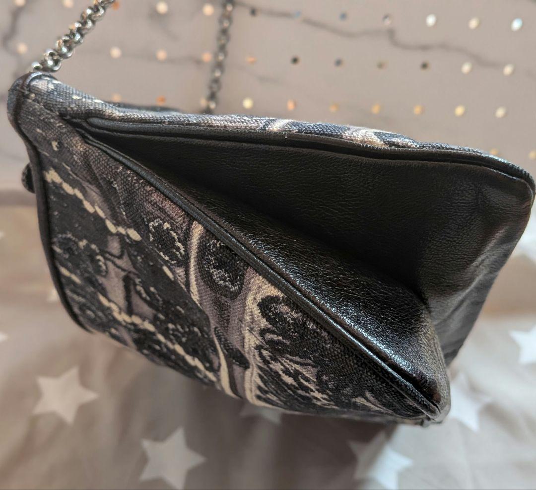 ジャンポールゴルチエ インポート チェーン付き柄クラッチバッグ