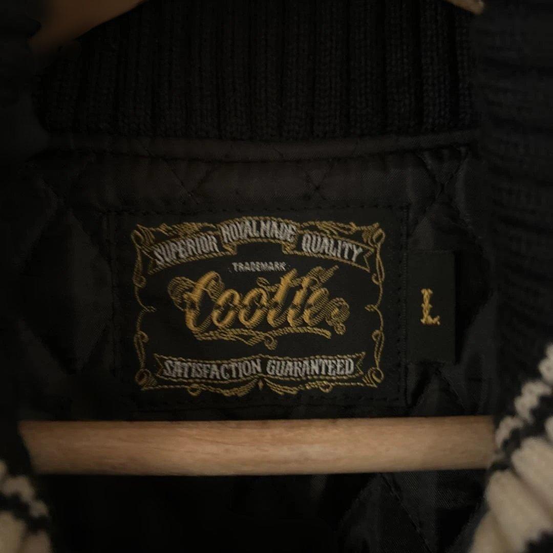 物*り様 Cootie スタジャン L 黒・白　アメカジ・バイカー