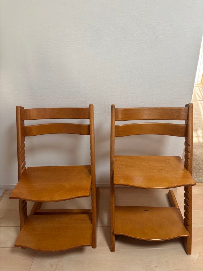 STOKKE TRIPP TRAPP 2脚セット ナチュラルウッド